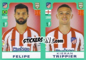 Sticker Felipe / Kieran Trippier - FIFA 365 2020. 442 stickers version - Panini