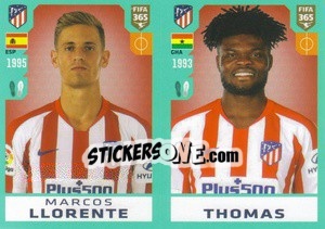 Sticker Marcos Llorente / Thomas - FIFA 365 2020. 442 stickers version n. 74 - Panini