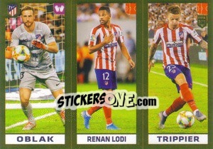 Sticker Oblak / Renan Lodi / Trippier - FIFA 365 2020. 442 stickers version n. 78 - Panini