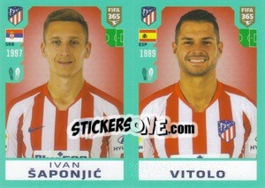 Sticker Ivan Šaponjic / Vitolo - FIFA 365 2020. 442 stickers version - Panini
