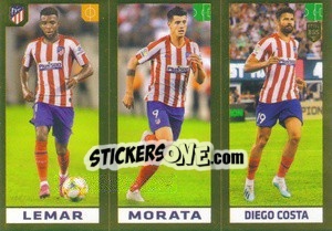 Sticker Lemar / Morata / Diego Costa - FIFA 365 2020. 442 stickers version n. 82 - Panini