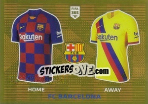 Sticker FC Barcelona T-Shirt - FIFA 365 2020. 442 stickers version n. 85 - Panini