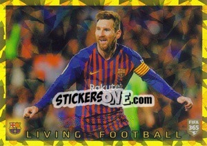 Sticker FC Barcelona Living Football - FIFA 365 2020. 442 stickers version n. 100 - Panini