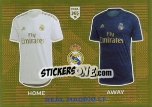 Figurina Real Madrid CF T-Shirt - FIFA 365 2020. 442 stickers version - Panini