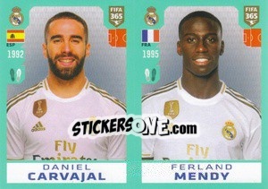 Sticker Daniel Carvajal / Ferland Mendy - FIFA 365 2020. 442 stickers version n. 104 - Panini