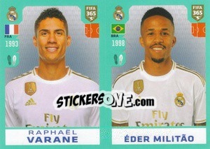 Sticker Raphaël Varane - éder Militão - FIFA 365 2020. 442 stickers version - Panini