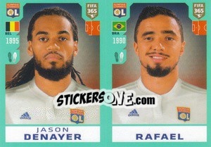 Sticker Jason Denayer / Rafael - FIFA 365 2020. 442 stickers version n. 119 - Panini