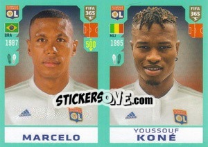 Sticker Marcelo / Youssouf Koné - FIFA 365 2020. 442 stickers version - Panini