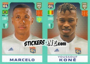 Sticker Marcelo / Youssouf Koné - FIFA 365 2020. 442 stickers version n. 120 - Panini