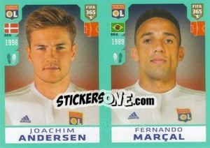 Sticker Joachim Andersen / Fernando Marçal - FIFA 365 2020. 442 stickers version n. 122 - Panini
