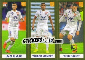 Sticker Aouar / Thiago Mendes / Tousart - FIFA 365 2020. 442 stickers version n. 128 - Panini
