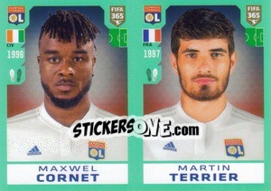 Sticker Maxwel Cornet / Martin Terrier - FIFA 365 2020. 442 stickers version n. 129 - Panini