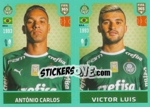 Cromo Antônio Carlos / Victor Luis - FIFA 365 2020. 442 stickers version - Panini