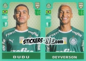 Sticker Dudu / Deyverson - FIFA 365 2020. 442 stickers version n. 355 - Panini