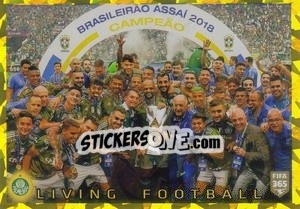 Sticker Palmeiras Living Football - FIFA 365 2020. 442 stickers version n. 356 - Panini
