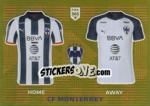 Sticker CD Monterrey T-Shirt - FIFA 365 2020. 442 stickers version n. 357 - Panini