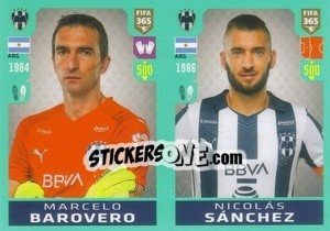 Figurina Marcelo Barovero / Nicolás Sánchez - FIFA 365 2020. 442 stickers version - Panini