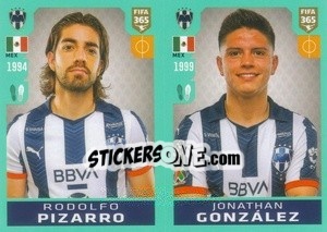Sticker Rodolfo Pizarro / Jonathan González - FIFA 365 2020. 442 stickers version n. 362 - Panini