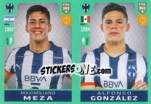 Sticker Maximiliano Meza / Alfonso González - FIFA 365 2020. 442 stickers version n. 364 - Panini