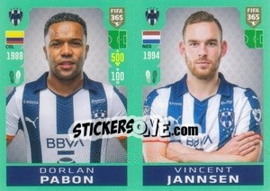 Sticker Dorlan Pabón / Vincent Janssen - FIFA 365 2020. 442 stickers version - Panini