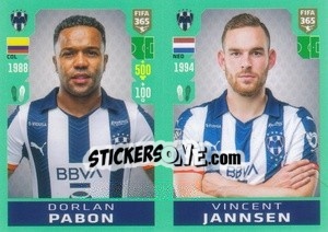 Sticker Dorlan Pabón / Vincent Janssen - FIFA 365 2020. 442 stickers version n. 367 - Panini
