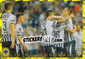 Sticker CD Monterrey Living Football - FIFA 365 2020. 442 stickers version - Panini