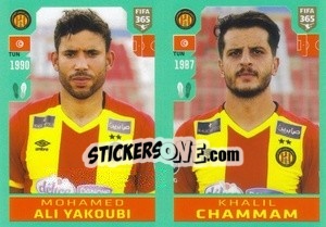 Sticker Mohamed Ali Yacoubi / Khalil Chemmam - FIFA 365 2020. 442 stickers version - Panini