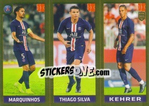 Sticker Marquinhos / Thiago Silva / Kehrer - FIFA 365 2020. 442 stickers version n. 142 - Panini