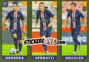 Cromo Herrera / Verratti / Draxler - FIFA 365 2020. 442 stickers version - Panini