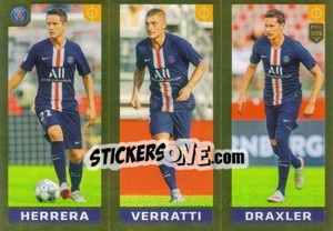 Sticker Herrera / Verratti / Draxler - FIFA 365 2020. 442 stickers version n. 144 - Panini