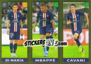 Cromo Di María / Mbappé / Cavani - FIFA 365 2020. 442 stickers version - Panini