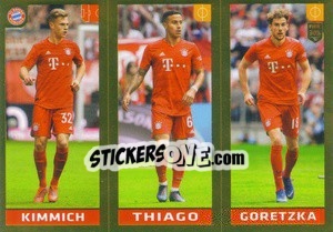 Sticker Kimmich / Thiago Alcántara / Goretzka - FIFA 365 2020. 442 stickers version n. 160 - Panini