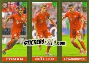 Sticker Coman / Müller / Lewandowski - FIFA 365 2020. 442 stickers version n. 162 - Panini