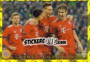 Sticker FC Bayern München Living Football - FIFA 365 2020. 442 stickers version n. 164 - Panini