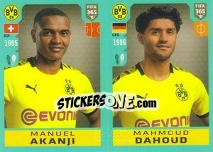 Cromo Manuel Akanji / Mahmoud Dahoud - FIFA 365 2020. 442 stickers version - Panini