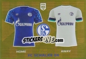 Sticker FC Schalke 04 T-Shirt - FIFA 365 2020. 442 stickers version n. 181 - Panini