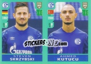 Sticker Steven Skrzybski / Ahmed Kutucu - FIFA 365 2020. 442 stickers version n. 195 - Panini