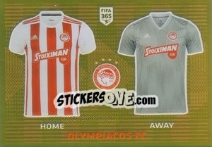 Sticker Olympiacos FC T-Shirt - FIFA 365 2020. 442 stickers version n. 197 - Panini