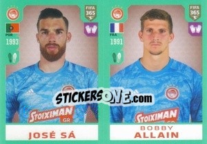 Sticker José Sá / Bobby Allain - FIFA 365 2020. 442 stickers version n. 198 - Panini
