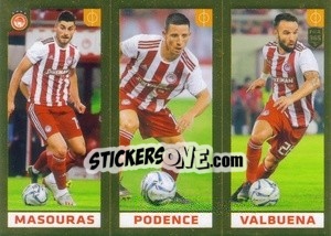 Sticker Masouras / Podence / Valbuena - FIFA 365 2020. 442 stickers version n. 210 - Panini