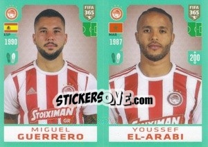 Sticker Miguel Ángel Guerrero / Youssef El-Arabi - FIFA 365 2020. 442 stickers version - Panini