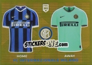Sticker FC Internazionale Milano T-Shirt - FIFA 365 2020. 442 stickers version n. 213 - Panini
