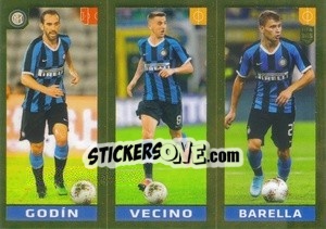 Sticker Godín / Brozovic / Barella - FIFA 365 2020. 442 stickers version - Panini