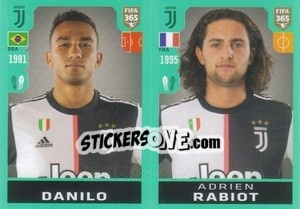 Sticker Danilo / Adrien Rabiot - FIFA 365 2020. 442 stickers version - Panini