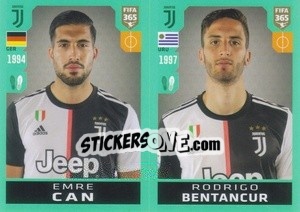 Sticker Emre Can / Rodrigo Bentancur - FIFA 365 2020. 442 stickers version n. 236 - Panini