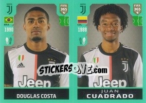 Sticker Douglas Costa / Juan Cuadrado - FIFA 365 2020. 442 stickers version n. 239 - Panini