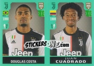 Cromo Douglas Costa / Juan Cuadrado - FIFA 365 2020. 442 stickers version - Panini