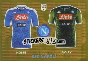 Cromo SSC Napoli T-Shirt - FIFA 365 2020. 442 stickers version n. 245 - Panini