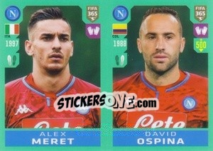 Figurina Alex Meret / David Ospina - FIFA 365 2020. 442 stickers version - Panini