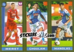 Sticker Meret / Ghoulam / Manolas - FIFA 365 2020. 442 stickers version n. 254 - Panini